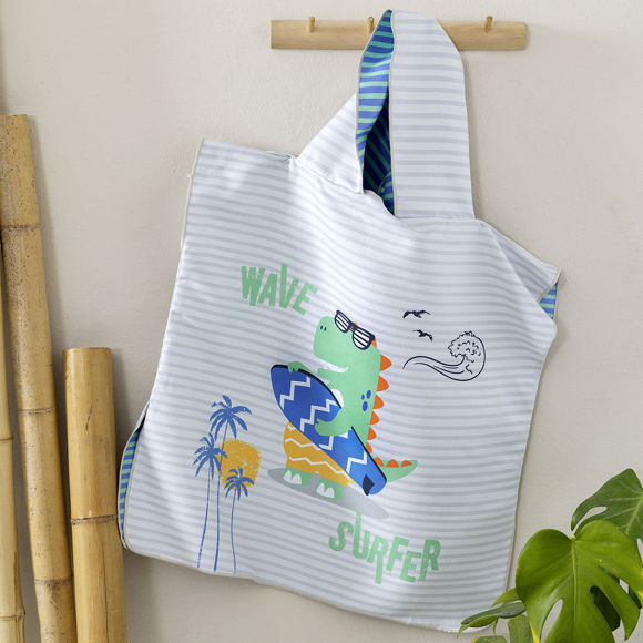 Εικόνα της Παιδικό Πόντσο Microfiber (60x60) 2 Όψεων Nima Surf