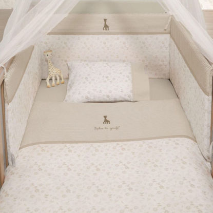 Εικόνα της Sophie La Girafe Σετ Σεντόνια Κούνιας Με Λάστιχο