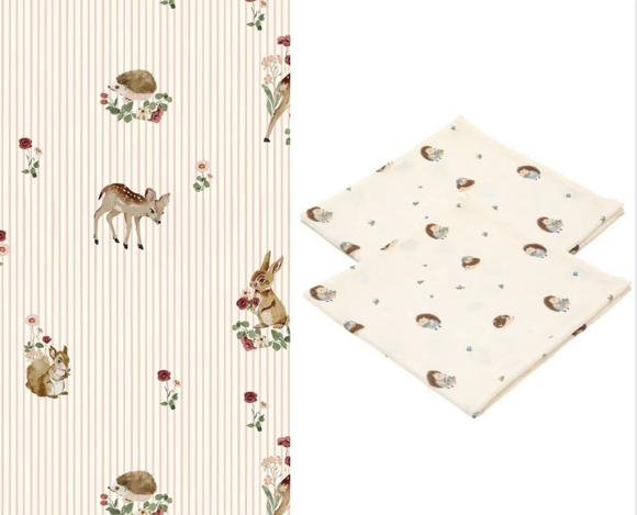 Εικόνα της 2 Pack Bamboo Μικρές Μουσελίνες Bambiland (Silver Plus Protection Τεχνολογία)