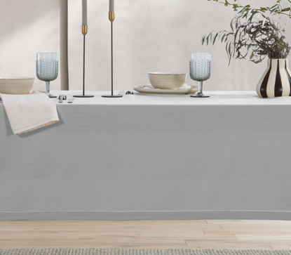 Εικόνα της ΤΡΑΠΕΖΟΜΑΝΤΗΛΟ ΡΟΤΟΝΤΑ STEADY D.180cm LIGHT GREY