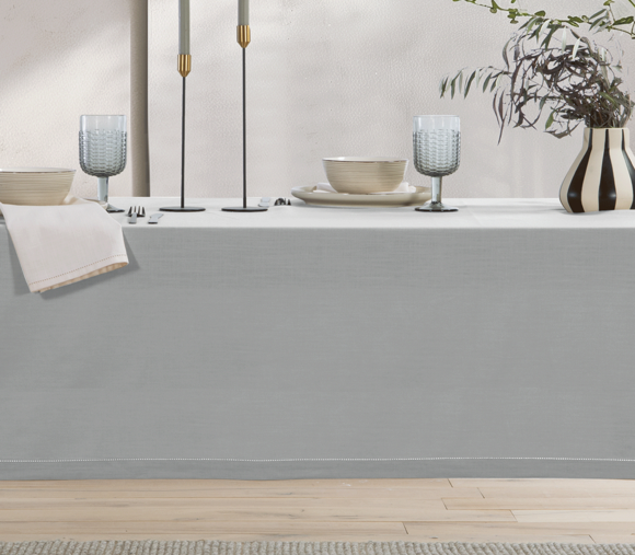 Εικόνα της ΤΡΑΠΕΖΟΜΑΝΤΗΛΟ ΡΟΤΟΝΤΑ STEADY D.180cm LIGHT GREY