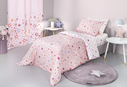 Εικόνα της Σετ 3τμχ Παιδικά Σεντόνια Starland Pink με Λάστιχο Guy Laroche