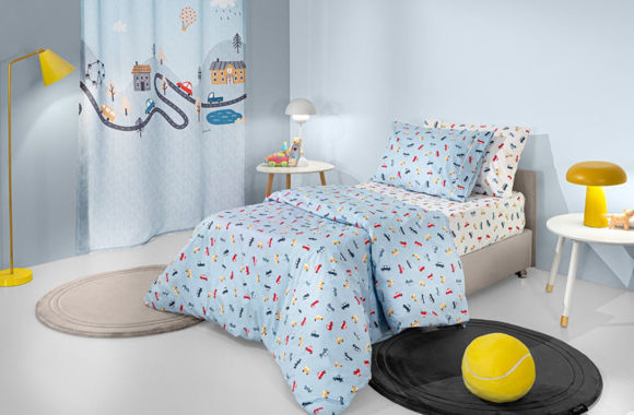 Εικόνα της Σετ 3τμχ Παιδικά Σεντόνια Roadtrip Sky με Λάστιχο