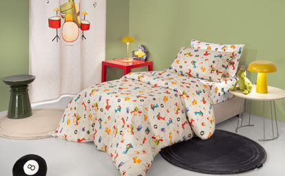 Εικόνα της Σετ 3τμχ Παιδικά Σεντόνια Band Natural με Λάστιχο