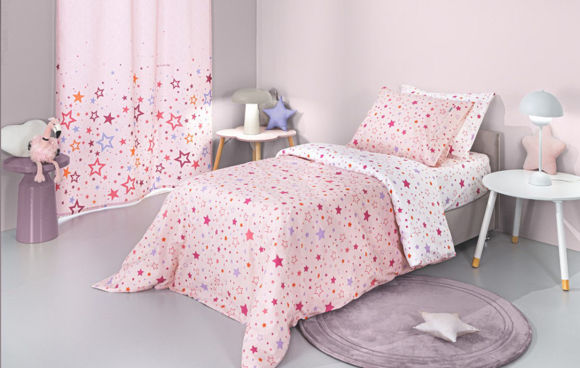 Εικόνα της Σετ 3τμχ Παιδικά Σεντόνια Starland Pink