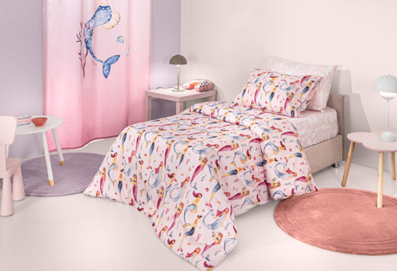 Εικόνα της Σετ 3τμχ Παιδικά Σεντόνια Merida Pink