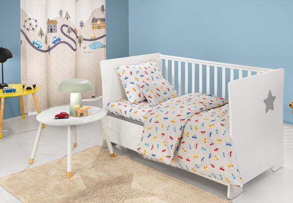 Εικόνα της Σετ 3τμχ Βρεφικά Σεντόνια Roadtrip Natural