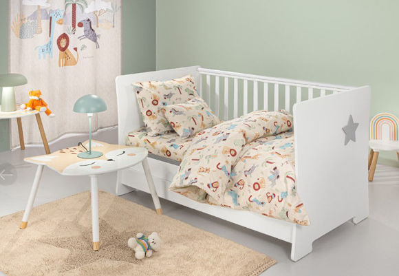 Εικόνα της Σετ 3τμχ Βρεφικά Σεντόνια Jungle Natural