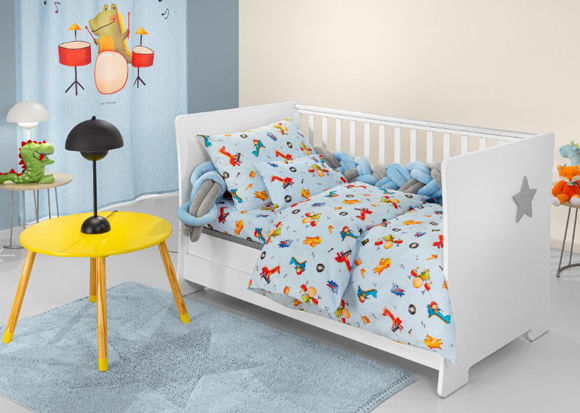 Εικόνα της Σετ 3τμχ Βρεφικά Σεντόνια Band Sky