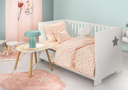 Εικόνα της Σετ 3τμχ Βρεφικά Σεντόνια Amore Salmon