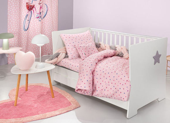 Εικόνα της Σετ 3τμχ Βρεφικά Σεντόνια Amore Pink