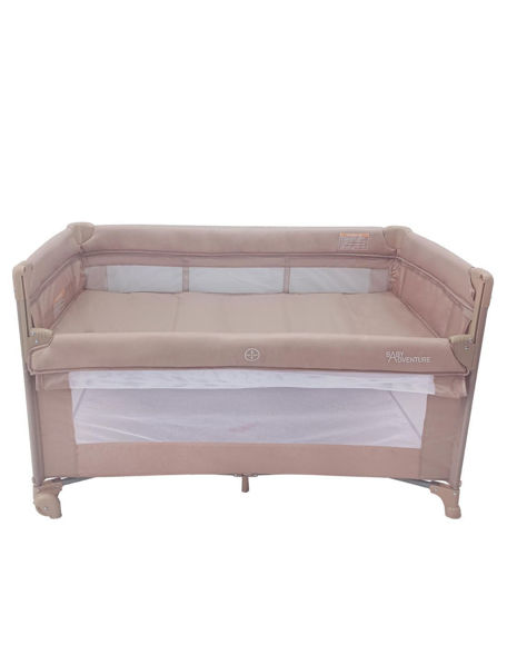 Εικόνα της Παρκοκρέββατο Dream 2 layers με ανοιγόμενη πλευρά Νο051 beige