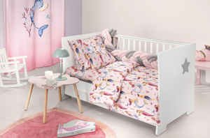 Εικόνα της Σετ 3τμχ Βρεφικά Σεντόνια Merida Pink