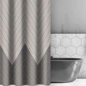 Εικόνα της Κουρτίνα Μπάνιου Canyon Anthracite 240x185 Guy Laroche
