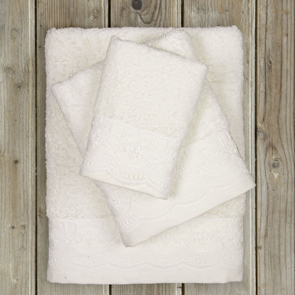 Εικόνα της Σετ Πετσέτες Μπάνιου (3τμχ) Nima Amour Ivory 450gsm