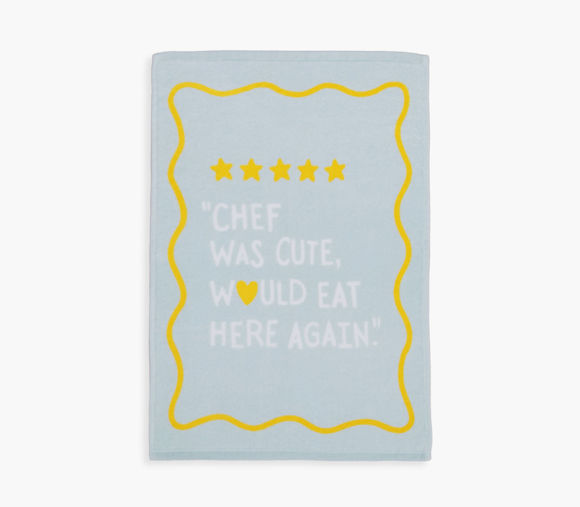 Εικόνα της ΠΟΤΗΡΟΠΑΝΟ ΒΕΛΟΥΤΕ CHEF WAS CUTE 40Χ60 CYAN