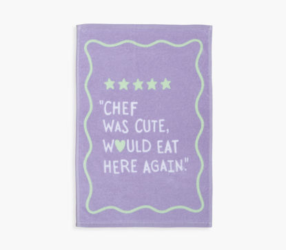 Εικόνα της ΠΟΤΗΡΟΠΑΝΟ ΒΕΛΟΥΤΕ CHEF WAS CUTE 40Χ60 MAUVE