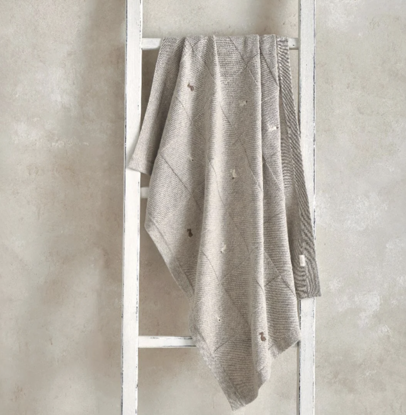 Εικόνα της Βρεφική Πλεκτή Κουβέρτα 70x90 Bunny Grey Mamas & Papas