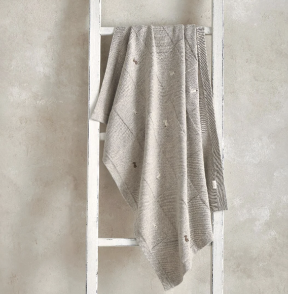 Εικόνα της Βρεφική Πλεκτή Κουβέρτα 70x90 Bunny Grey Mamas & Papas