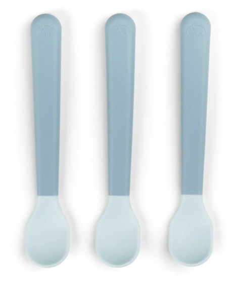 Εικόνα της Done By Deer Βρεφικό Σετ με Κουτάλια Easy Grip από Πλαστικό για 0+ μηνών Μπλε 3τμχ