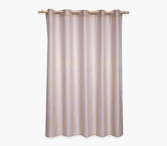 Εικόνα της ΚΟΥΡΤΙΝΑ ΜΠΑΝΙΟΥ FLORIVA 180X180 BEIGE