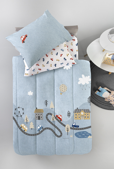 Εικόνα της Κουβερλί Roadtrip Sky Suede 160x230 Guy Laroche