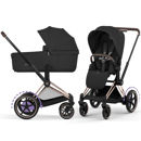 Εικόνα της Cybex e-Priam 5 Comfort Stroller 2-in-1 2026 – Frame Rosegold – Seat Pack Sepia Black