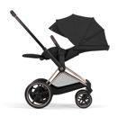 Εικόνα της Cybex e-Priam 5 Comfort Stroller 2-in-1 2026 – Frame Rosegold – Seat Pack Sepia Black