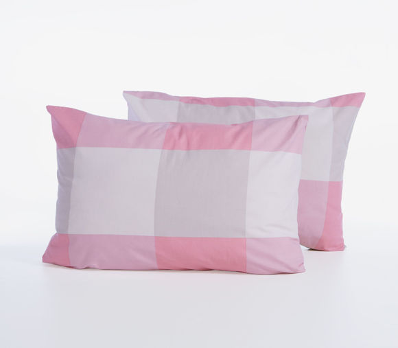 Εικόνα της ΜΑΞΙΛΑΡΟΘΗΚΗ CASUAL CHECK ROSE 52Χ72