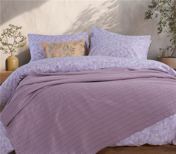 Εικόνα της ΚΟΥΒΕΡΤΑ ΠΙΚΕ ΜΟΝΗ COOL PURPLE 160X240