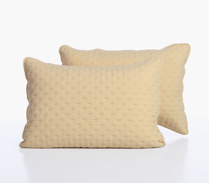 Εικόνα της ΜΑΞΙΛΑΡΟΘΗΚΕΣ ΣΕΤ 2 ΤΕΜΑΧΙΩΝ ADELLE BUTTER YELLOW  52X72