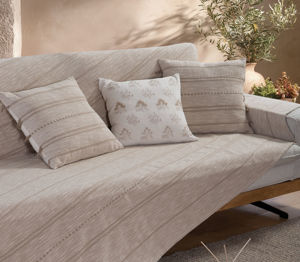 Εικόνα της ΡΙΧΤΑΡΙ ΤΡΙΘΕΣΙΟΥ ΚΑΝΑΠΕ BLEEZE BEIGE 180Χ300