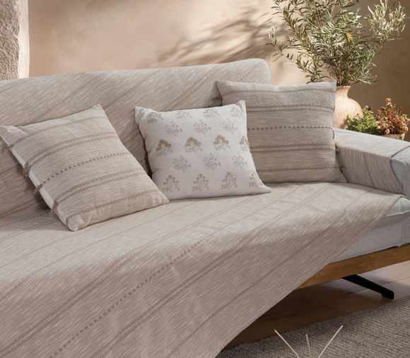 Εικόνα της ΡΙΧΤΑΡΙ ΤΡΙΘΕΣΙΟΥ ΚΑΝΑΠΕ BLEEZE BEIGE 180Χ300