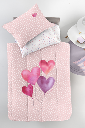 Εικόνα της Κουβερλί Amore Pink Suede 160x230 Guy Laroche