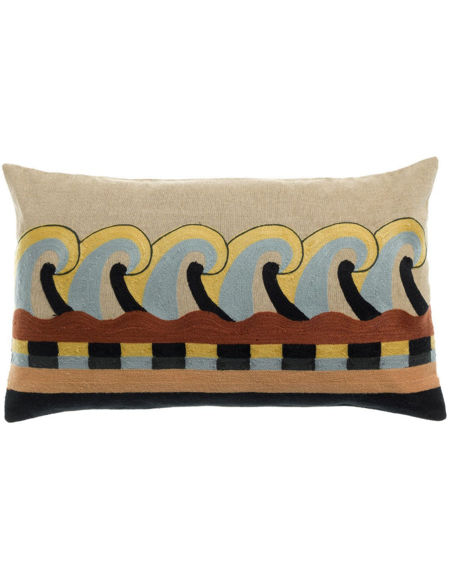 Εικόνα της ΧΕΙΡΟΠΟΙΗΤΟ ΜΑΞΙΛΑΡΙ VIVARAISE ADRIA MULTI 30X50 100%ΒΑΜΒΑΚΙ