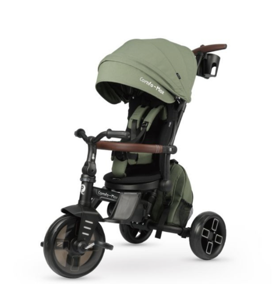 Εικόνα της Qplay Comfo Max Αναδιπλούμενο Τρίκυκλο Ποδήλατο 8-Σε-1  Olive Green