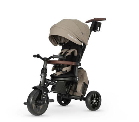 Εικόνα της Qplay Comfo Max Αναδιπλούμενο Τρίκυκλο Ποδήλατο 8-Σε-1 Coffee
