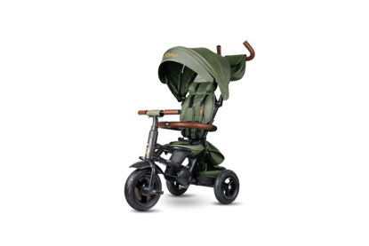 Εικόνα της Qplay Rito Deluxe Αναδιπλούμενο Τρίκυκλο Ποδήλατο Με Ρόδες Air Gel 6-Σε-1 Olive Green