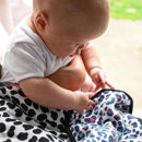 Εικόνα της Κουβέρτα βαμβακερή διπλής όψεως 120x120cm Etta Loves – Animals