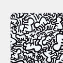 Εικόνα της Μουσελίνα 80x80cm, Etta loves – Keith Haring – 2τμχ