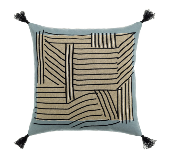 Εικόνα της ΜΑΞΙΛΑΡΙ VIVARAISE KORI CIEL 45X45 100% ΒΑΜΒΑΚΙ