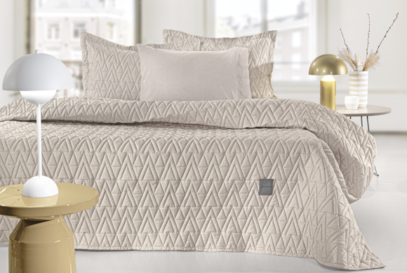 Εικόνα της Σετ Κουβερλί 2 τμχ. Kylian Natural 220x240 Guy Laroche