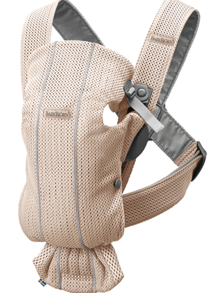Εικόνα της BabyBjorn μάρσιπος Mini 3D Mesh, Pearly Pink