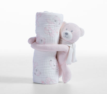 Εικόνα της ΚΟΥΒΕΡΤΑΚΙ ΜΕ ΑΡΚΟΥΔΑΚΙ TEDDY 75X100 PINK