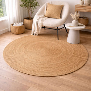 Εικόνα της Στρογγυλό Χαλί Καλοκαιρινό (Φ150) Pol Rugs & Mats Natural