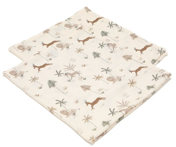 Εικόνα της 2 PACK BAMBOO ΜΙΚΡΕΣ ΜΟΥΣΕΛΙΝΕΣ LITTLE SAVANNAH (SILVER PLUS PROTECTION ΤΕΧΝΟΛΟΓΙΑ) LA MILLOU