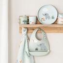 Εικόνα της Done By Deer Αδιάβροχη Σαλιάρα Σιλικόνης με Τσέπη Playground Green