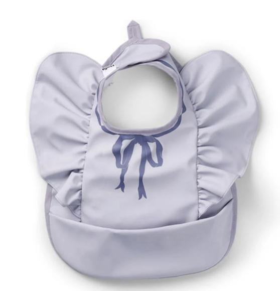 Εικόνα της Elodie Details Αδιάβροχη Σαλιάρα Υφασμάτινη με Αυτοκόλλητο & Τσέπη Lavender