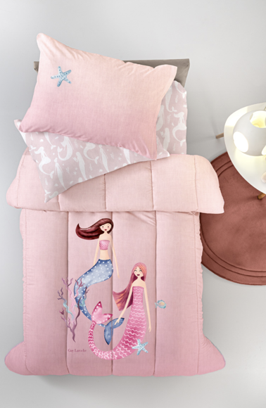 Εικόνα της Κουβερλί Merida Pink Suede 160x230 Guy Laroche