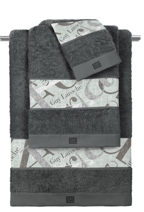 Εικόνα της Σετ 3τμχ Πετσέτες Passport Mint-Anthracite Guy Laroche